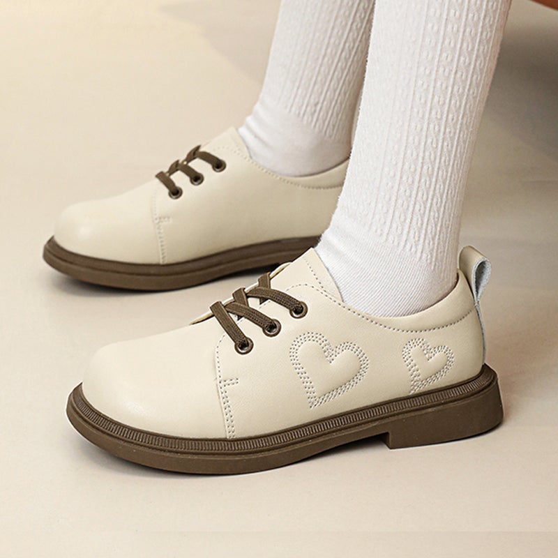 Girls' Leather Shoes Little Princess Black Student Performance Shoes Little Girl British Style Soft Sole Children'S Shoes - Image 1