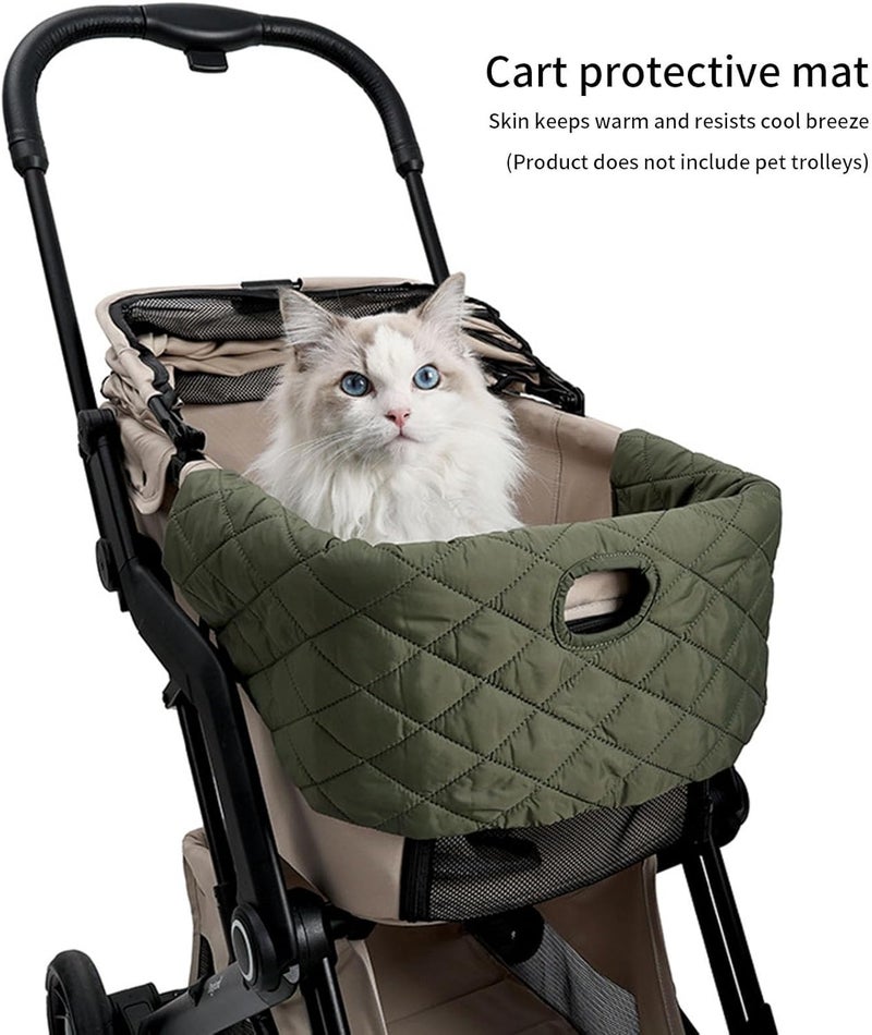 Peiiwdc Protective Seat Cover for Dog Pushchairs Water and Dirt Cushion for Pleasant Travel Outdoor Walking Essential Pet Seat Pad - Image 2