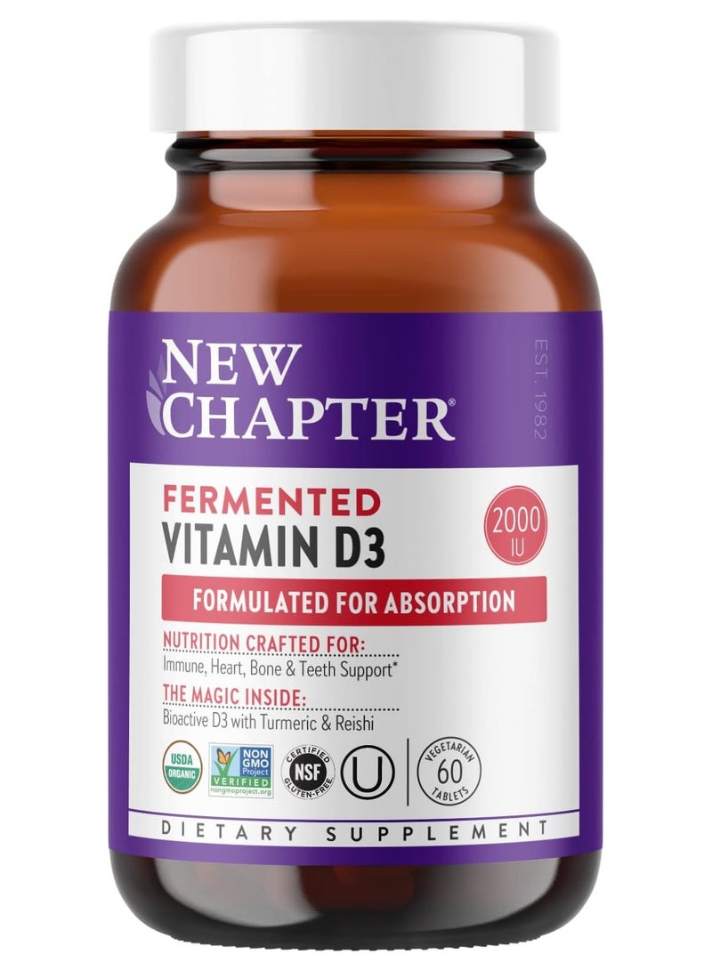New Chapter Fermented Vitamin D3, 60 Tablets - Image 1