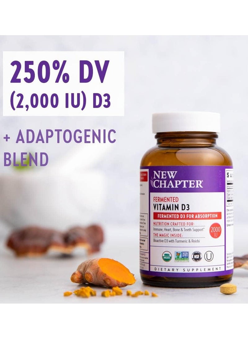 New Chapter Fermented Vitamin D3, 60 Tablets - Image 2