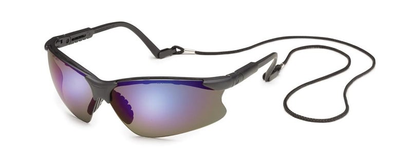Gateway Safety 16GB9M Scorpion Adjustable Safety Glasses, Blue Mirror Lens, Black Frame - Image 3