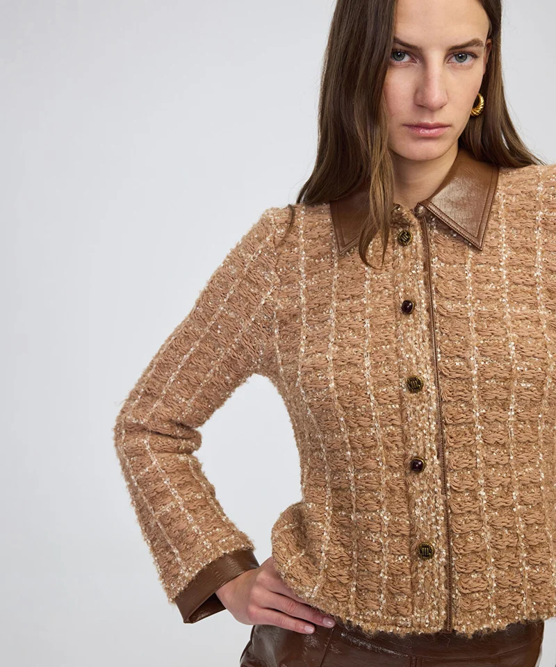 Ipekyol  Mixed Media Jacket for Women | Best Price UAE