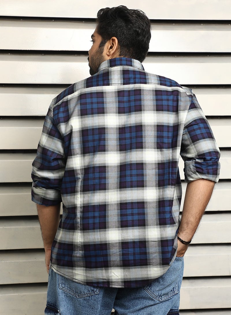 هاي ستار قميص كاجوال رجالي كاروهات متعدد الألوان بقصة عادية - Image 5