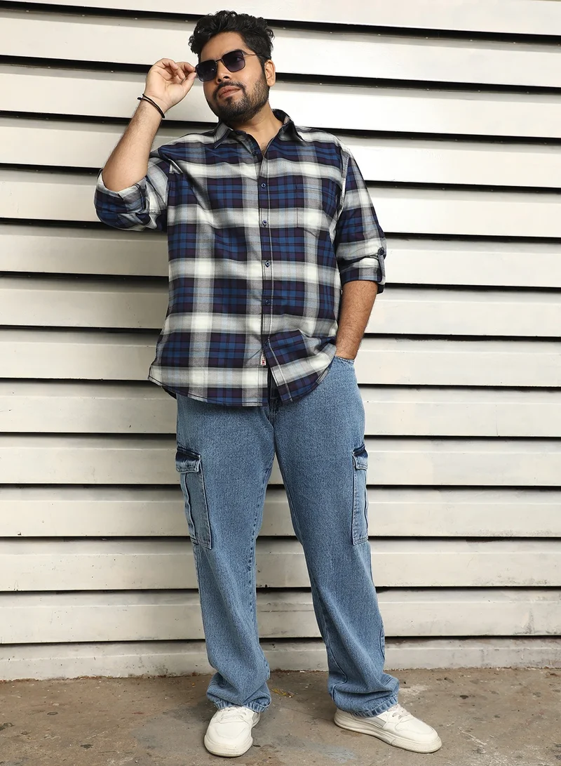 HIGH STAR Regular Fit Multicolor Checked Casual Shirt for Men