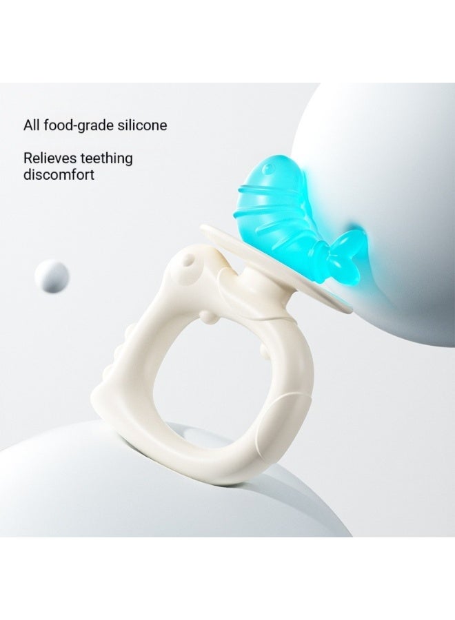 Youkebei 2-in-1 Silicone Baby Teether Set Anti-Choke BPA-Free Infant Teething Toy with Storage Case - Image 4