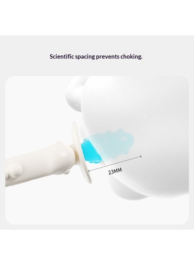 Youkebei 2-in-1 Silicone Baby Teether Set Anti-Choke BPA-Free Infant Teething Toy with Storage Case - Image 3