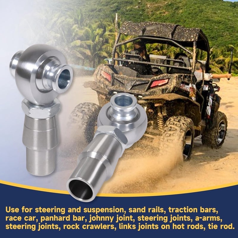 NuFlySic 3/4" Heim Joints Rod End Kit - Chromoly Suspension Kit with Round Tube Adapter - Image 5