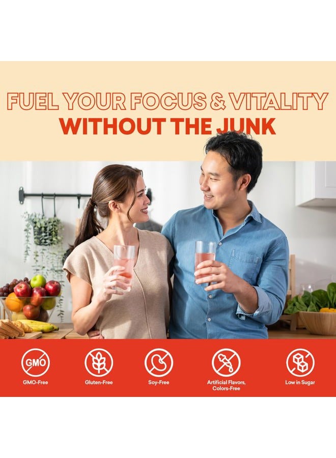 EBOOST Super Fuel Natural Energy Drink - Orange Mango - 12 Pack x 11.5 Fl Oz - Natural Caffeine from Coffee and Green Tea - Essential Electrolytes, Nootropics, and Vitamins - Sports Preworkout Drink - Image 4
