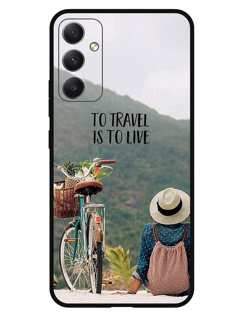 Theodor Protective Case Anti Scratch Shock Proof Bumper Cover For Samsung Galaxy M54 To Travel Is To Live  - Image 1