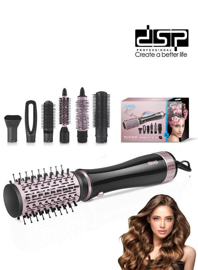 DSP 7 in 1 Hair Styler & Hair Dryer Brush,27000 RPM High-Speed Blow Dryer with Negative Ions for Frizz-Free Styling Fast Drying Curling Volumizing Straightening,1000W 50020 - Image 1