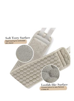 SYOSI Exfoliating Back Scrubber for Shower, 2 PCS Loofah with Glove and Sponge Pad Set, Long Deep Clean Washer Bath for Men and Women (36.5*4.5 inch)  - Image 5