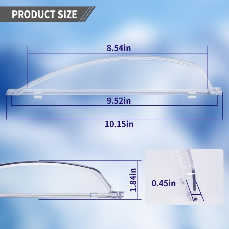 Vsttar Clear Plexiglass 4810-00 Screen Door Bubble Style Stopper Complete Replacement Kit, Compatible with Dexter Right Hand Screen Door Bubble Style, Clear, Works with 4812-01 Slide 4814-00 Holder - Image 3