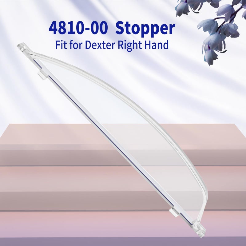 Vsttar Clear Plexiglass 4810-00 Screen Door Bubble Style Stopper Complete Replacement Kit, Compatible with Dexter Right Hand Screen Door Bubble Style, Clear, Works with 4812-01 Slide 4814-00 Holder - Image 4