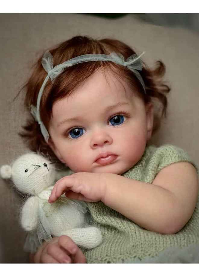 Beauenty 24 inch Reborn Baby Doll Soft Cotton cloth body and silicon Head Hand and leg Newborn real like Baby Doll Girl Toy Gift Dolls - Image 4
