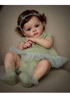 Beauenty 24 inch Reborn Baby Doll Soft Cotton cloth body and silicon Head Hand and leg Newborn real like Baby Doll Girl Toy Gift Dolls  - Image 3