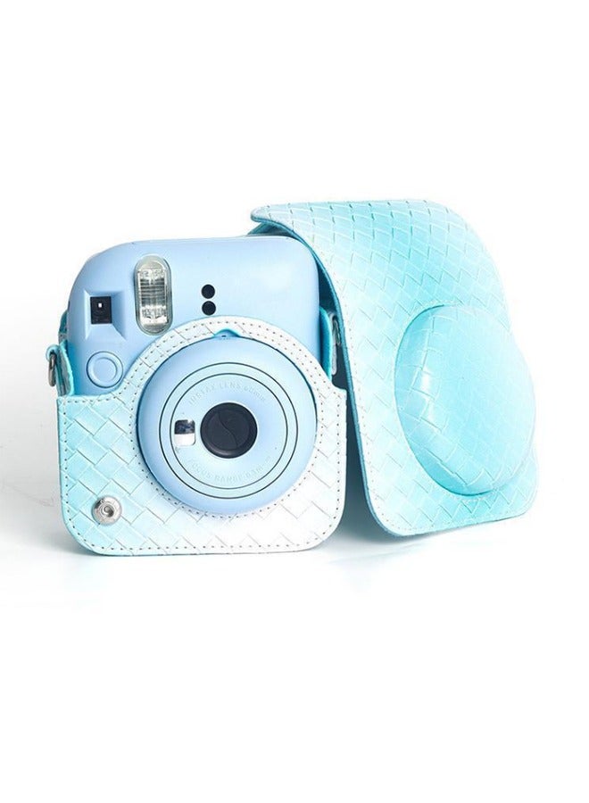General Applicable to instant mini12 gradient braided pattern camera bag single shoulder protective case photography camera case storage bag  - Image 3