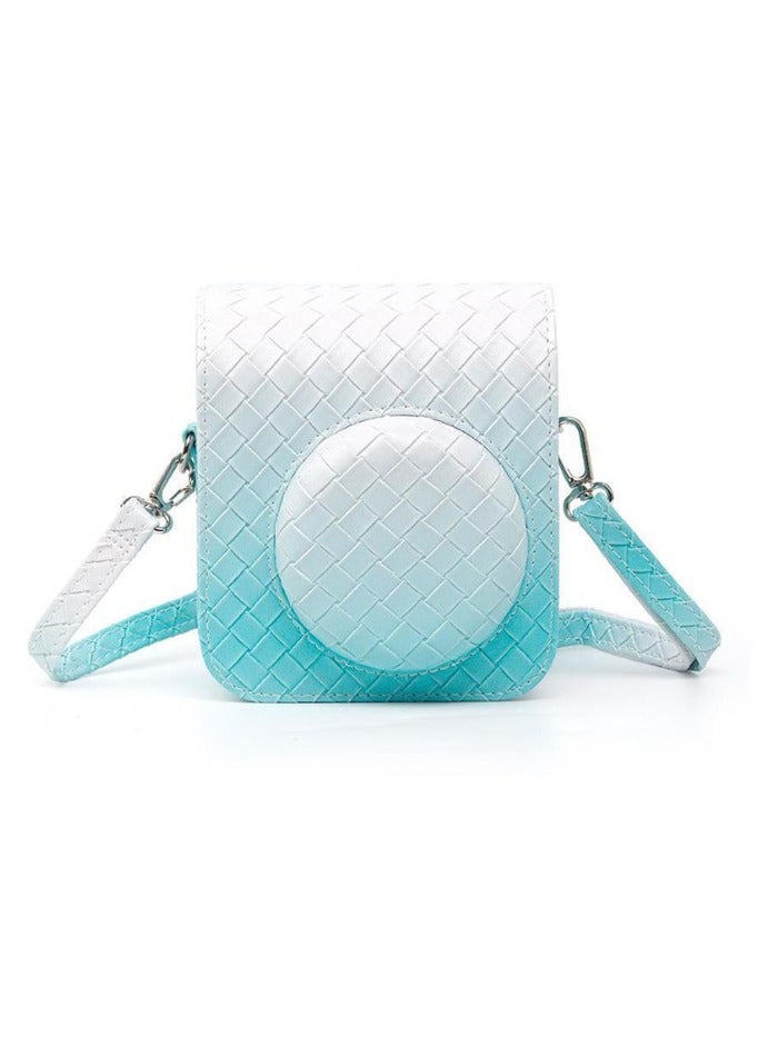 General Applicable to instant mini12 gradient braided pattern camera bag single shoulder protective case photography camera case storage bag  - Image 2