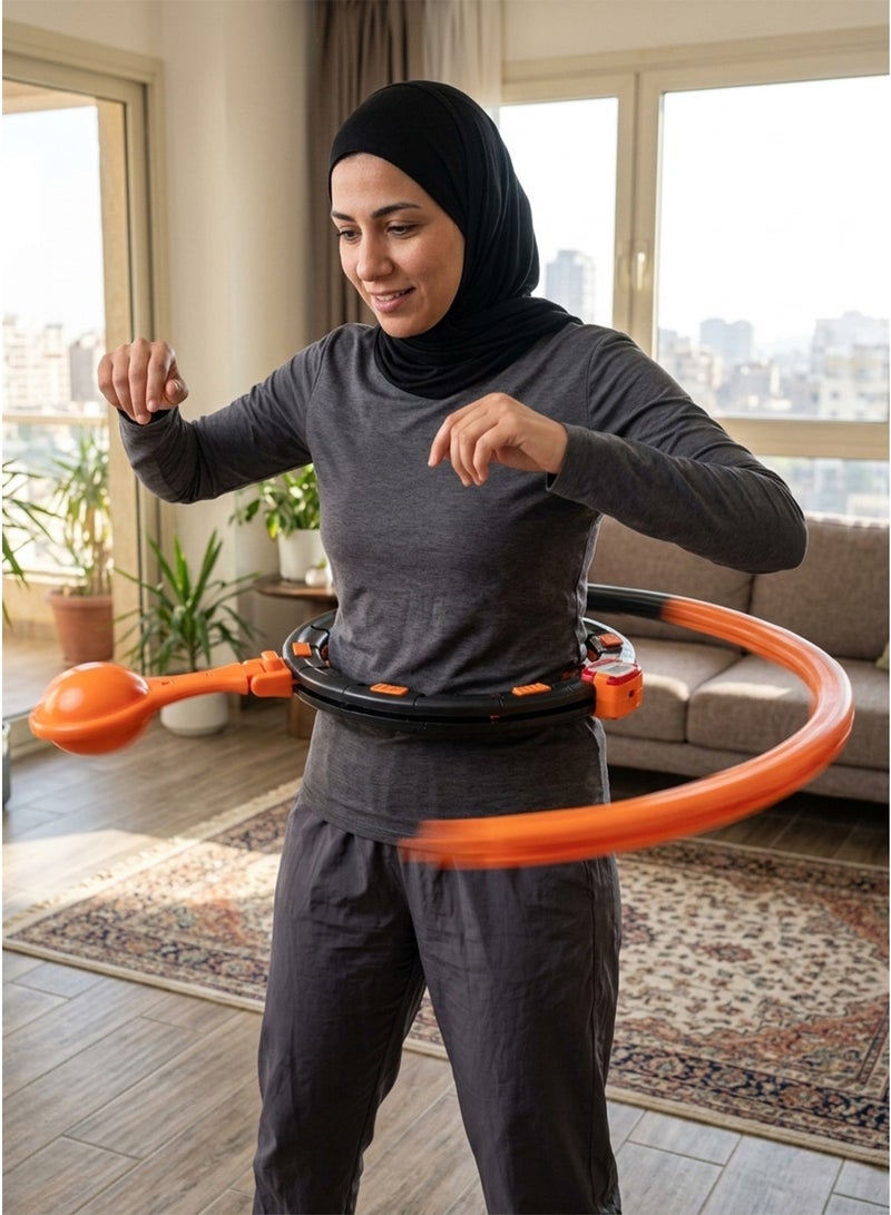 هولا هوب ذكي قابل للتعديل (13 قطعة) مع وزن داخلي للتخسيس والتدليك - Image 3