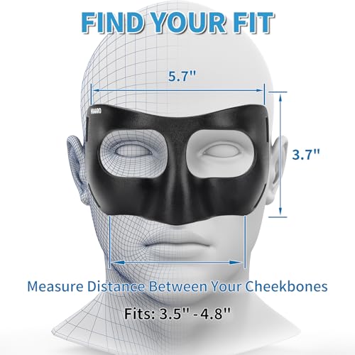 HIAARO QK03B Matte Nose Guard for Broken Nose Basketball Face Mask Protective Sports Shield for Soccer Adjustable with Padding for Men and Women - Image 3