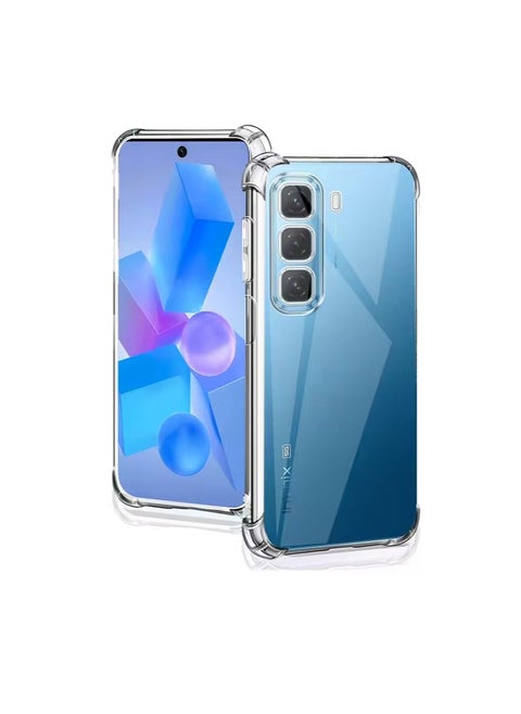 جراب شفاف مقاوم للصدمات متوافق مع infinix hot 50 4G