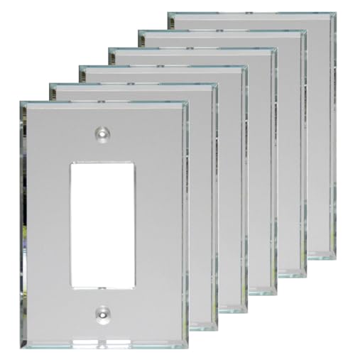 GlassAlike Decora GFI Acrylic Mirror Plate 6 pack