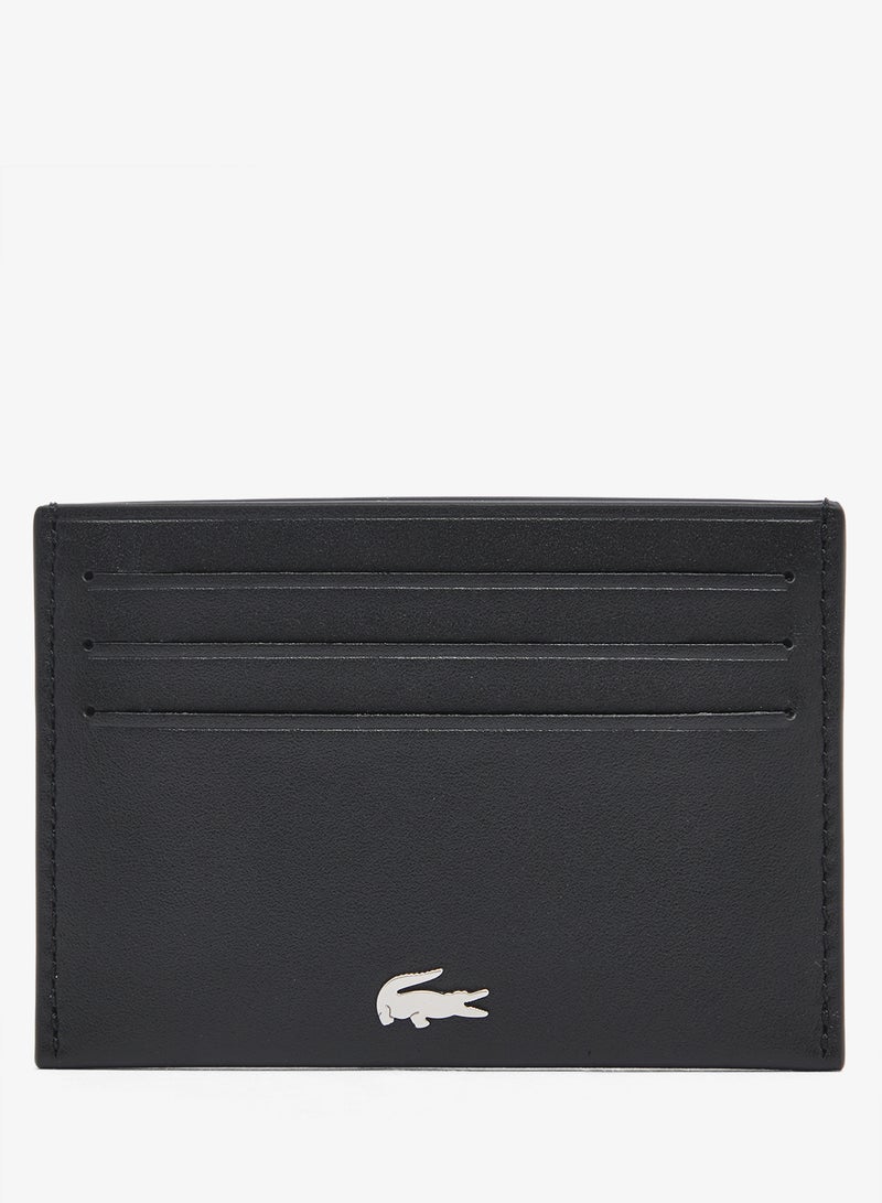 LACOSTE Nomogramme Embossed Leather Card Holder - Image 1