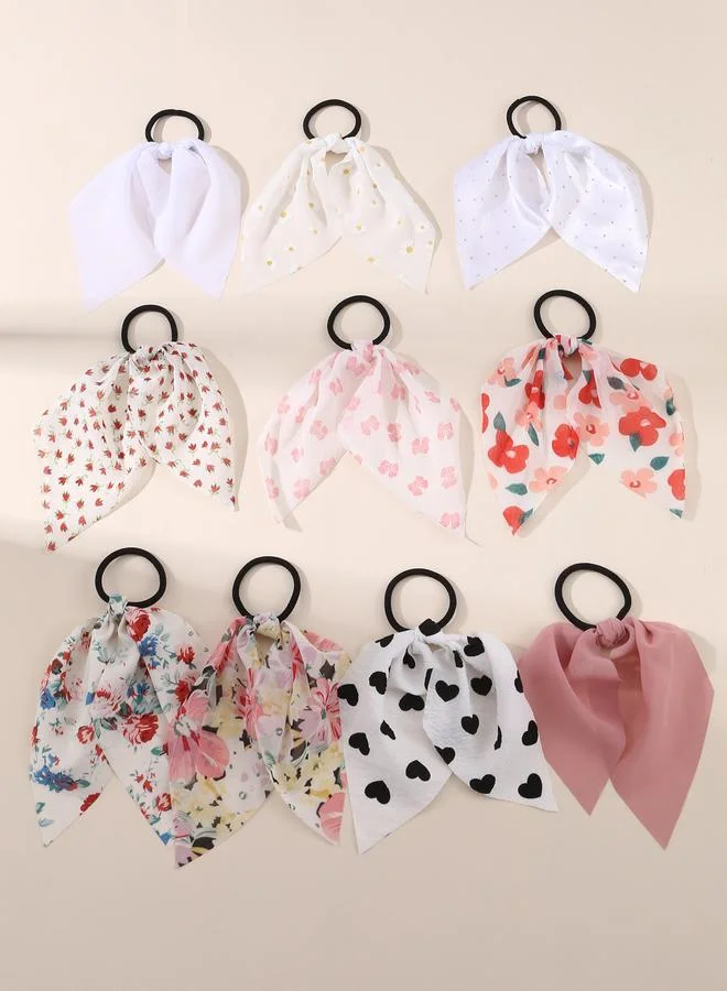 Take Two Pack of 10 - Floral Hair Ties