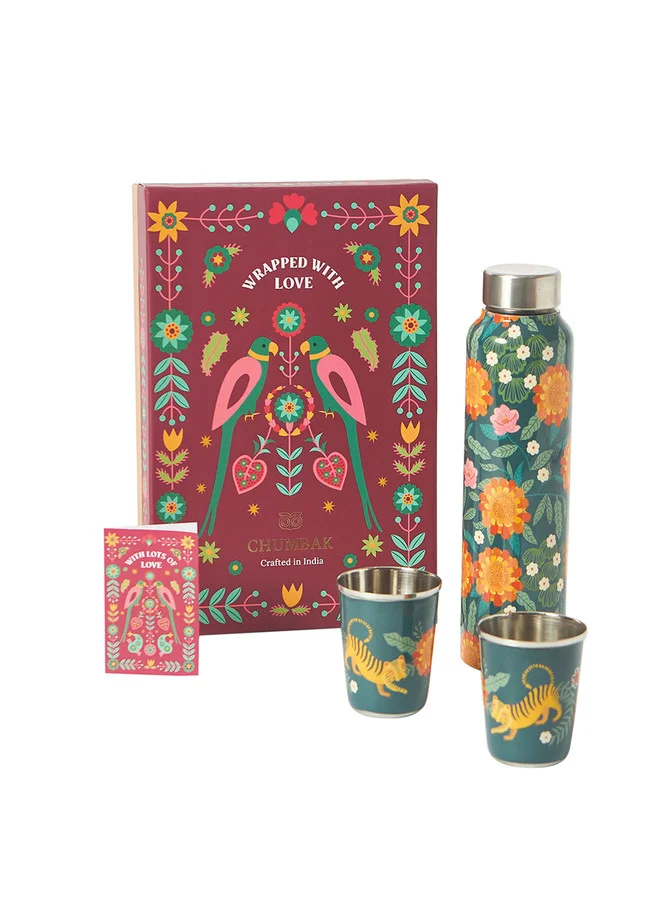 Chumbak  Marigold Drinkware  Gift Set of 3  | Best Price UAE