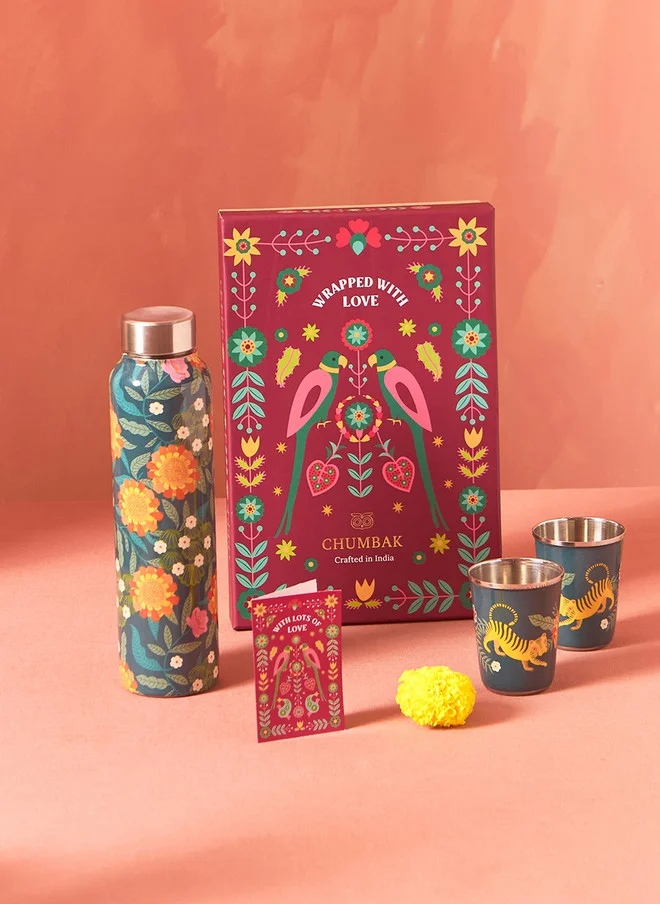 تشومباك Marigold Drinkware  Gift Set of 3