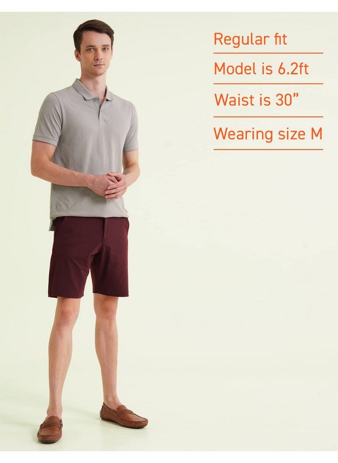 DaMENSCH - DAMENSCH Men's Shorts (Dam-FSHT-POR-M_Maroon_M) - Image 1