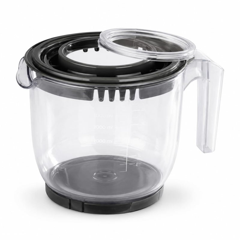 2.2L Food Grade Measuring Pitcher with Lid, Kitchen Mixing Container for Batter, Cooking Ingredients, Meal Prep and Drinks - Image 2