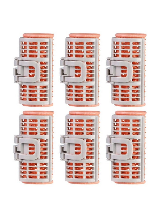 KALLORY 6Pcs Hair Rollers Hair Curlers Self Grip Hair Curlers Hairdressing Rollers With Clips Hair Styling Tools For Girls - Image 1