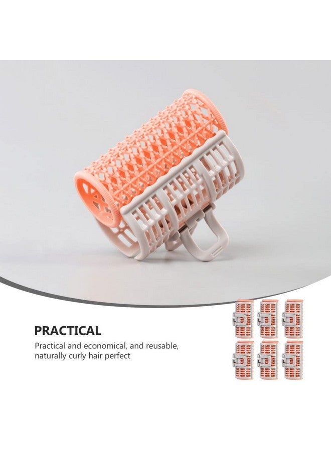 KALLORY 6Pcs Hair Rollers Hair Curlers Self Grip Hair Curlers Hairdressing Rollers With Clips Hair Styling Tools For Girls - Image 4