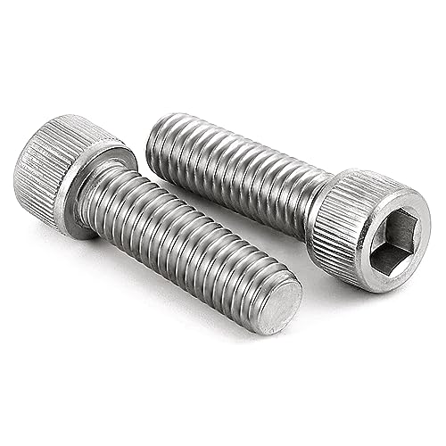 MewuDecor M6-1.0 x 25mm Socket Head Cap Screws Metric, Allen Socket Drive, Stainless Steel 18-8 (304), Full Thread, Bright Finish, Machine Thread, 20 PCS - Image 1