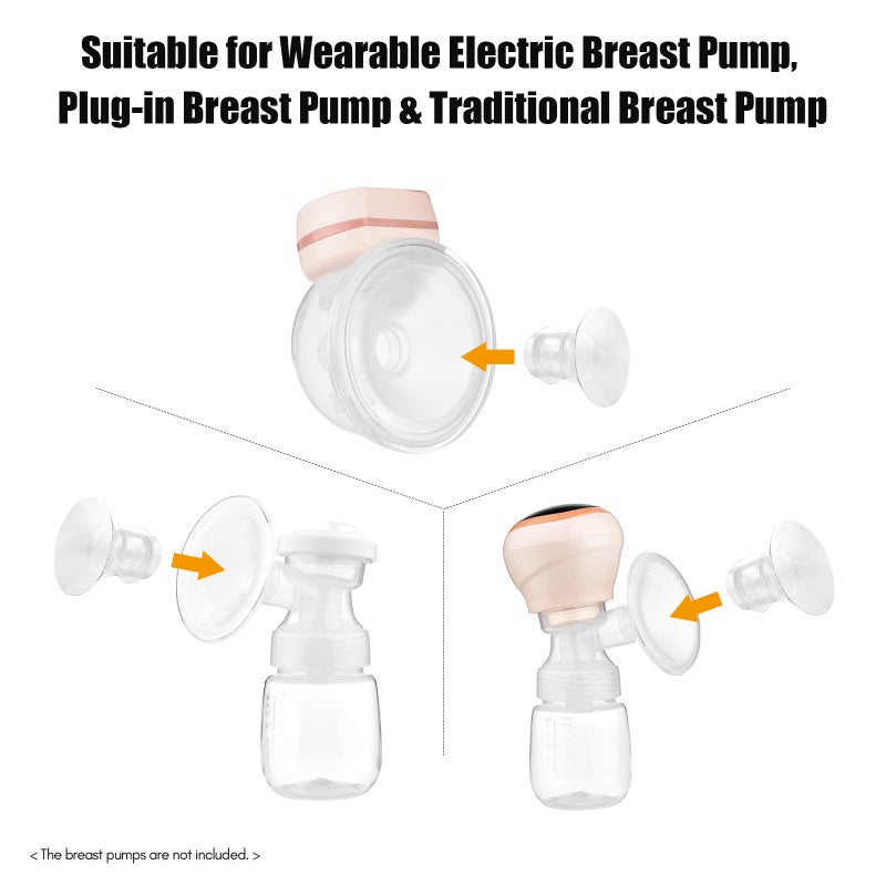 Breast Milk Pump Flange Inserts Breast Converter Practical Breast Pump Replacement 19mm - Image 5