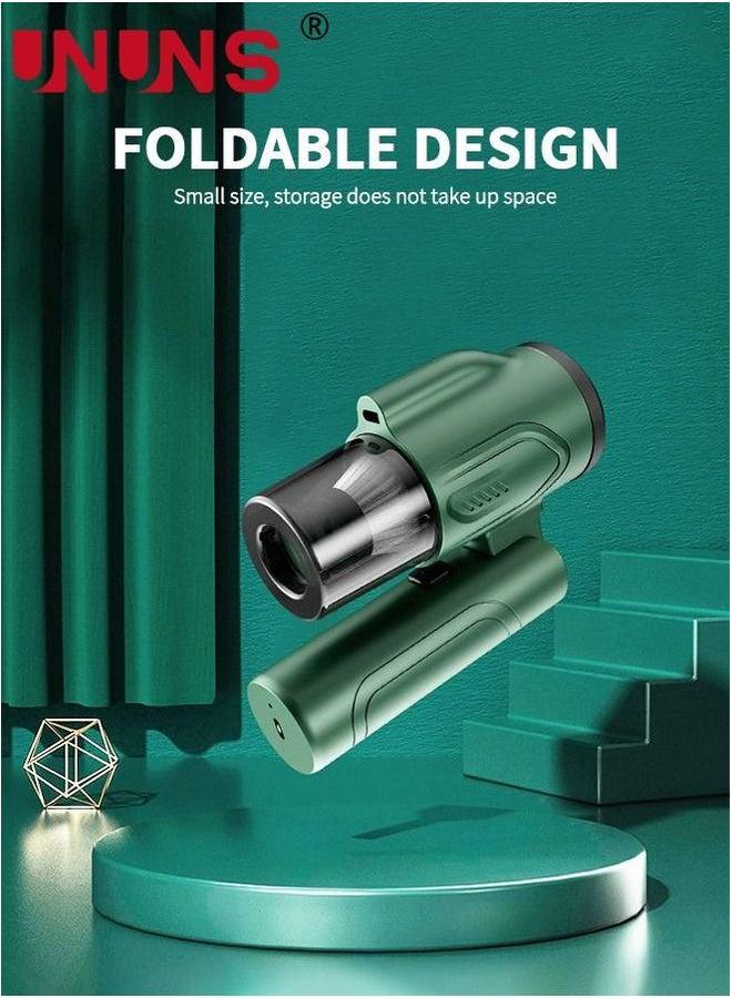 UNUNS Handheld Vacuum Cleaner,3-In-1 Cordless Cleaner ,Foldable Portable Electric Air Pump For Pet Cars Keyboard - Image 2