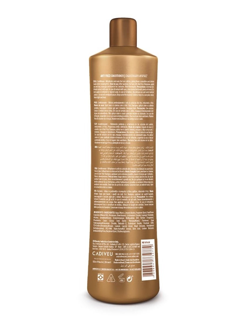 Brasil Cacau 1L Anti-Frizz Conditioner - Nourishing Formula for Soft, Manageable Hair