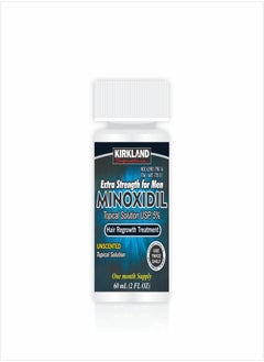 Minoxidil 5% Extra Strength Hair Regrowth Treatment – 60ml Bottle for Thinning Hair