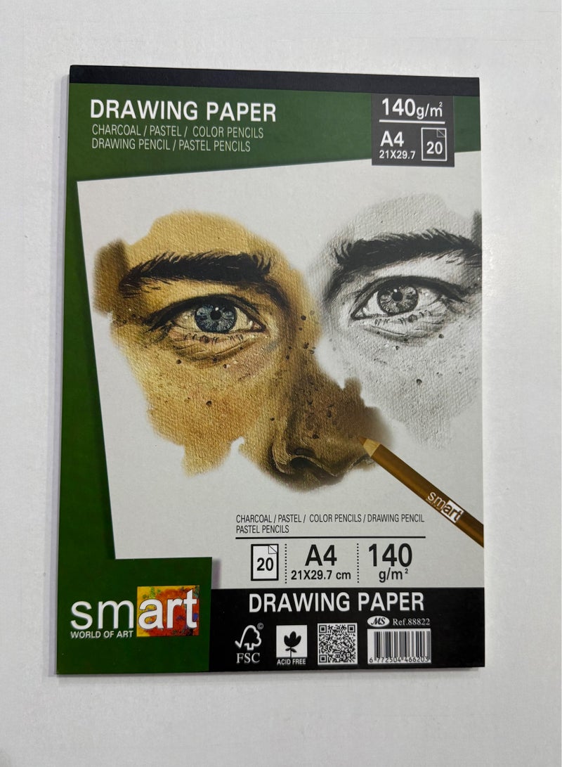 سمارت اسكتش A4 سمارت للرسم ورق ١٤٠ جرام ٢٠ ورقة Ref.88822 - Image 3