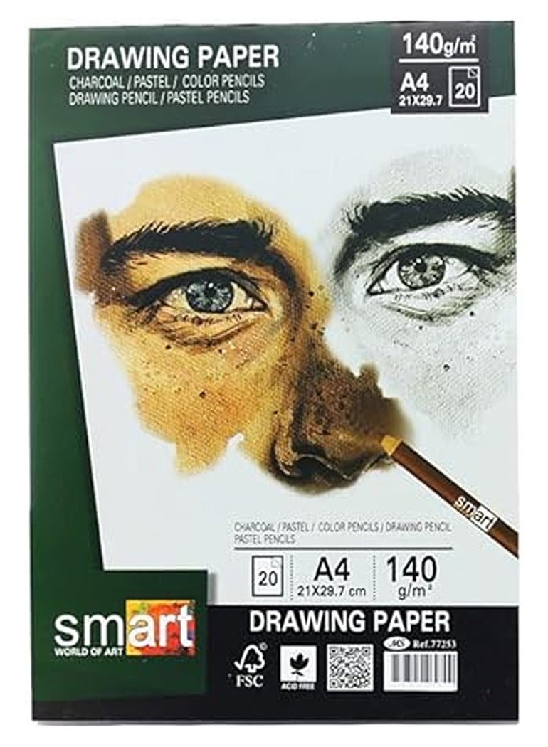 سمارت اسكتش A4 سمارت للرسم ورق ١٤٠ جرام ٢٠ ورقة Ref.88822 - Image 1