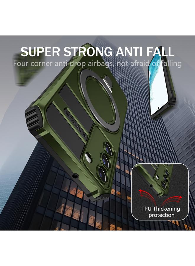 S-TOP Case For Samsung Galaxy S22 5G MagSafe Magnetic Holder Phone Case - Image 4