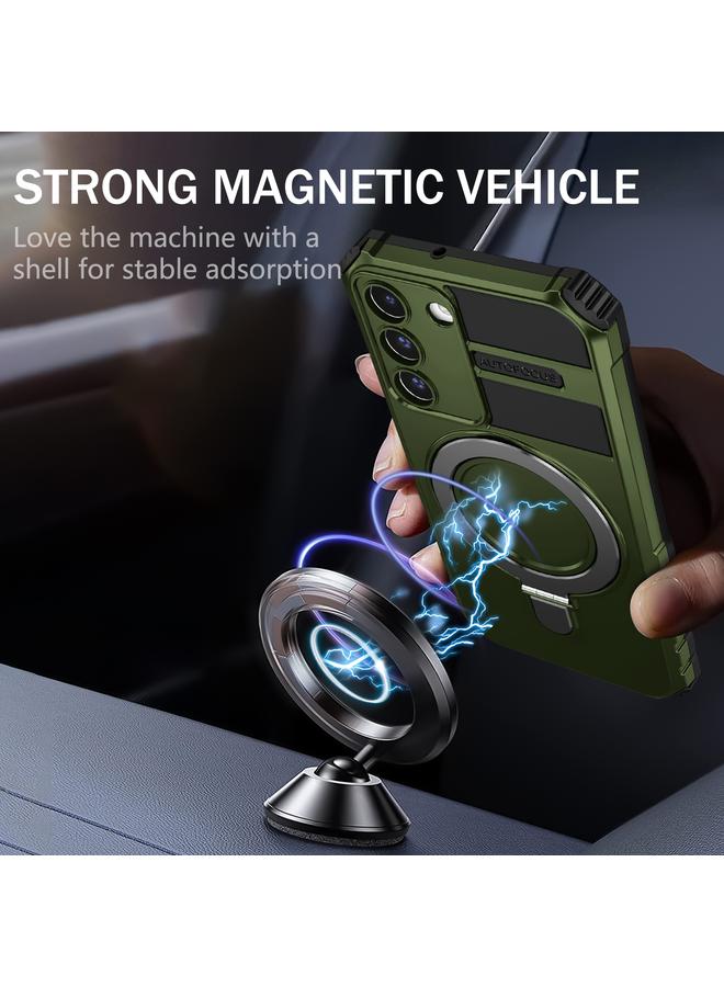 S-TOP Case For Samsung Galaxy S22 5G MagSafe Magnetic Holder Phone Case - Image 2