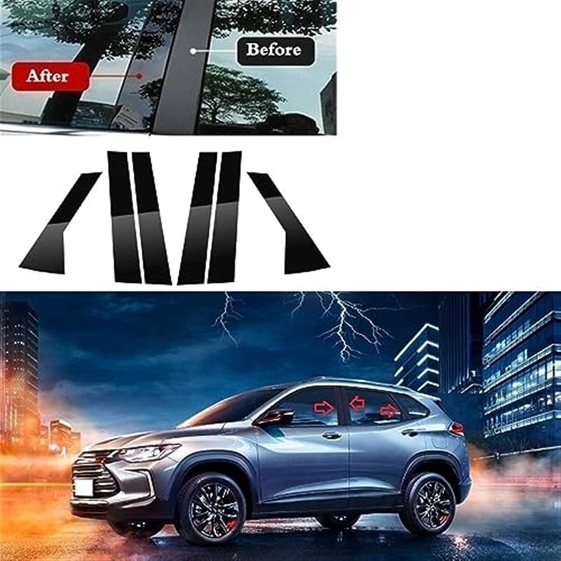 Wivplex 6PCS Window Trim Cover for Chevrolet Tracker - Image 3