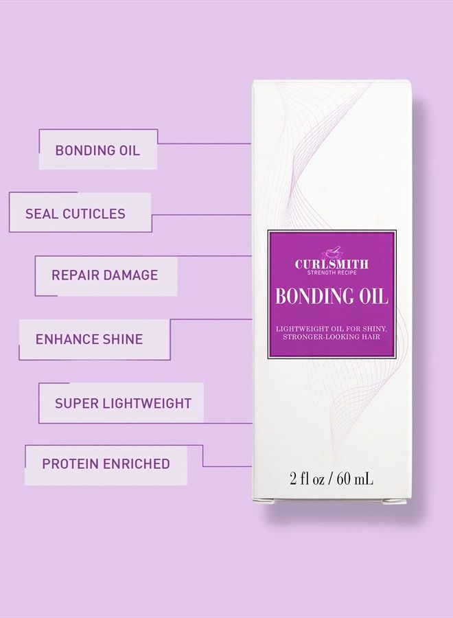 CURLSMITH – Bonding Oil, Lightweight Finishing Oil, For All Hair Types Including Dry & Damaged (60ml/2 fl oz) - Image 3