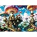 lamplig 500 Piece Puzzles for Adults Fantasy Mushroom Puzzle Flying Mushroom City Jigsaw Puzzles 500 Pieces with Letters on Back Present for Adults and Home Decor 11 Poster 205x149 - Image 2