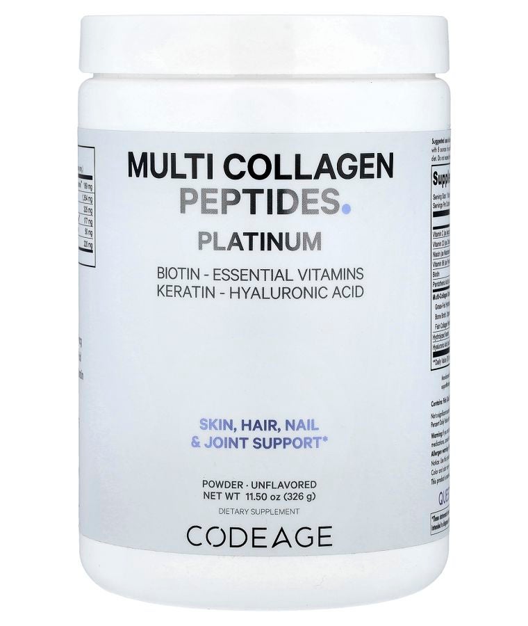 Codeage Multi Collagen Peptides Powder Platinum Unflavored 11.5 oz (326 g)