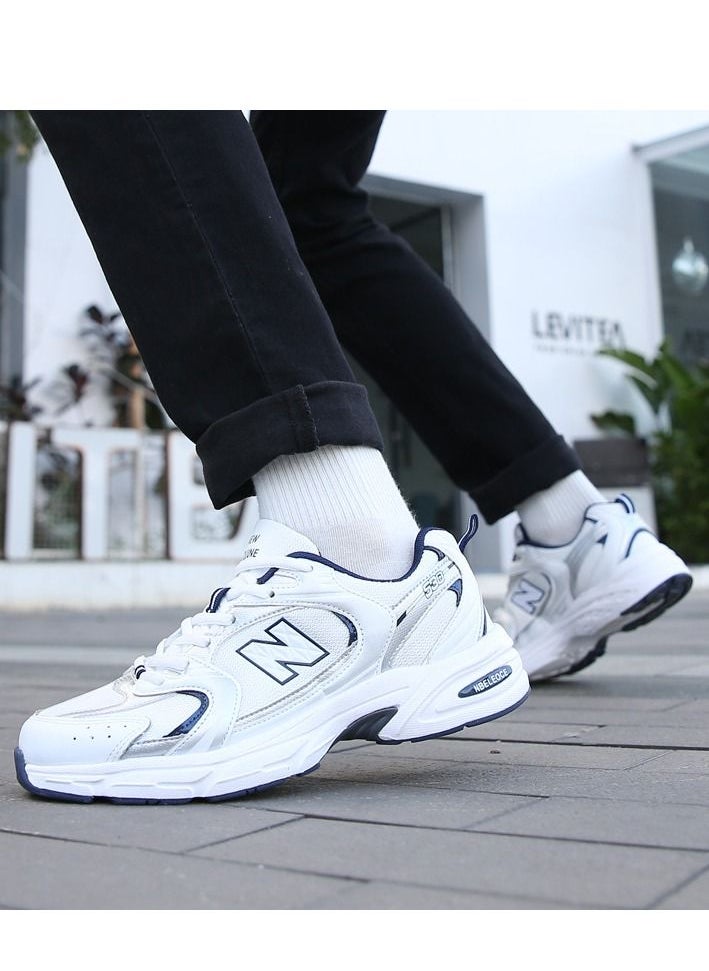 New Balance - New Balance Silver Retro Elevated Casual Breathable Sneakers - Image 1