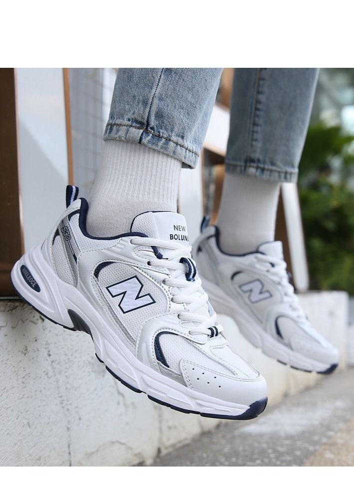 New Balance - New Balance Silver Retro Elevated Casual Breathable Sneakers - Image 1