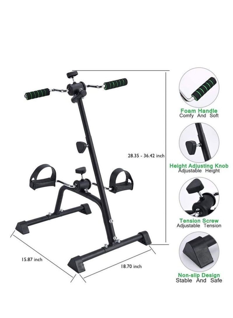 ULHYC Pedal Exerciser Bike Hand Arm Leg and Knee Peddler Adjustable Fitness Equipment for Seniors, Elderly Home Pedal Exercise Bike for Total Body - Image 5