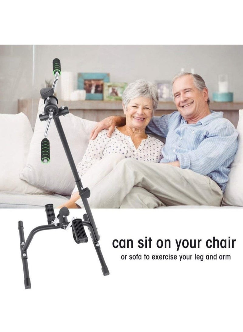 ULHYC Pedal Exerciser Bike Hand Arm Leg and Knee Peddler Adjustable Fitness Equipment for Seniors, Elderly Home Pedal Exercise Bike for Total Body - Image 3